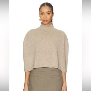 Eaves Miyah Knit Cape in Taupe